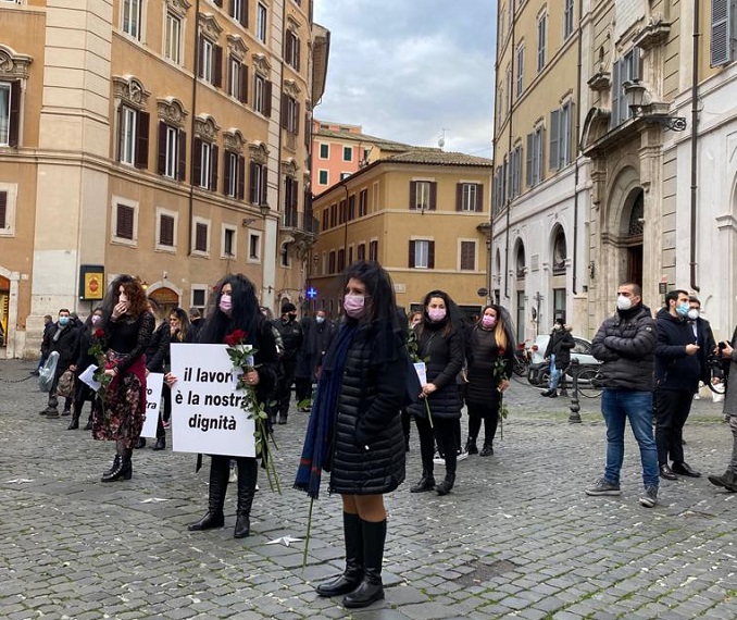 Le donne del gioco di nuovo in Piazza a Roma: 